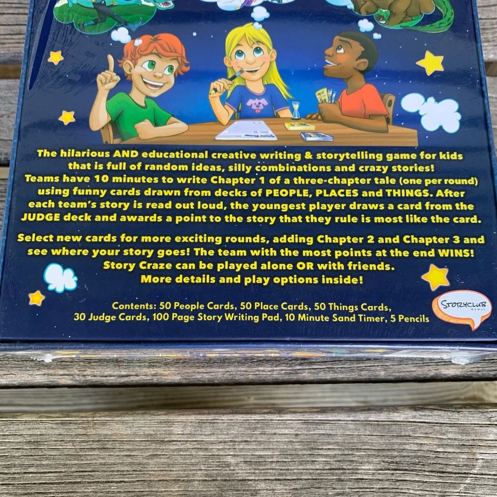 Story Craze The Crazy Story Game StoryClub Games Creative Writing Kid Age 6+ NEW